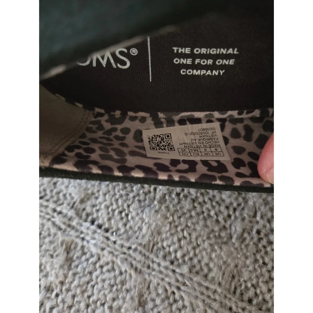Toms black suede